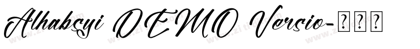 Alhabsyi DEMO Versio字体转换